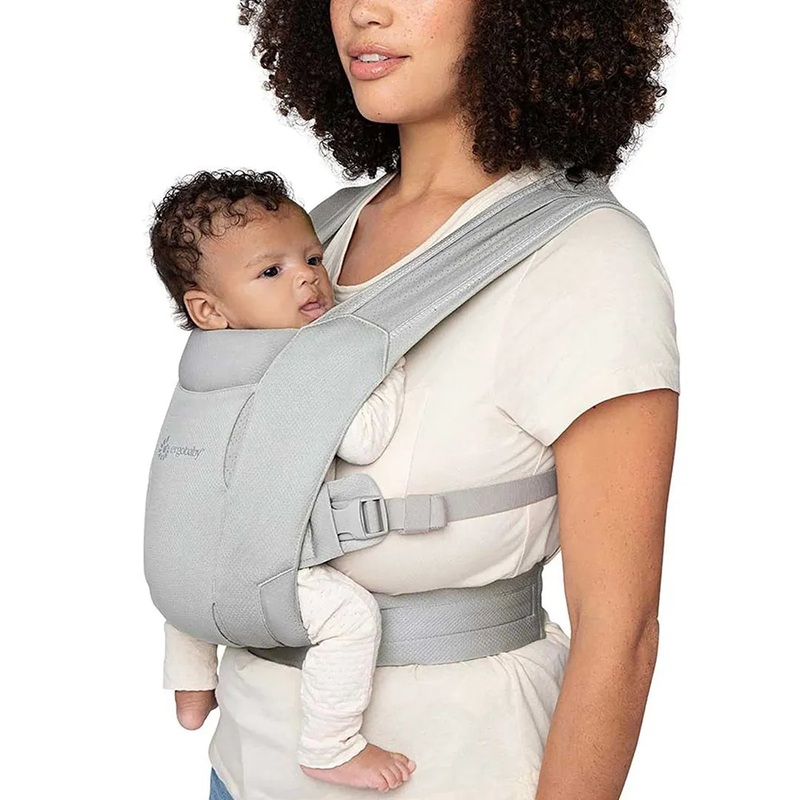 Embrace Newborn Carrier Soft Air Mesh – Gray