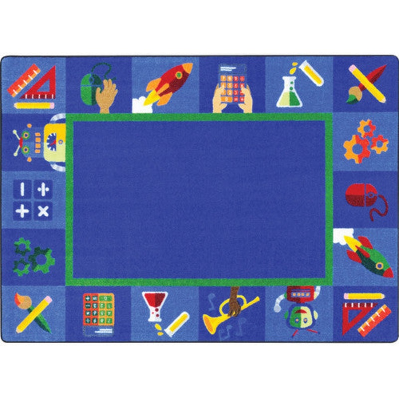 Full STEAM Ahead Rug, 10’9″ x 13’2″ Rectangle