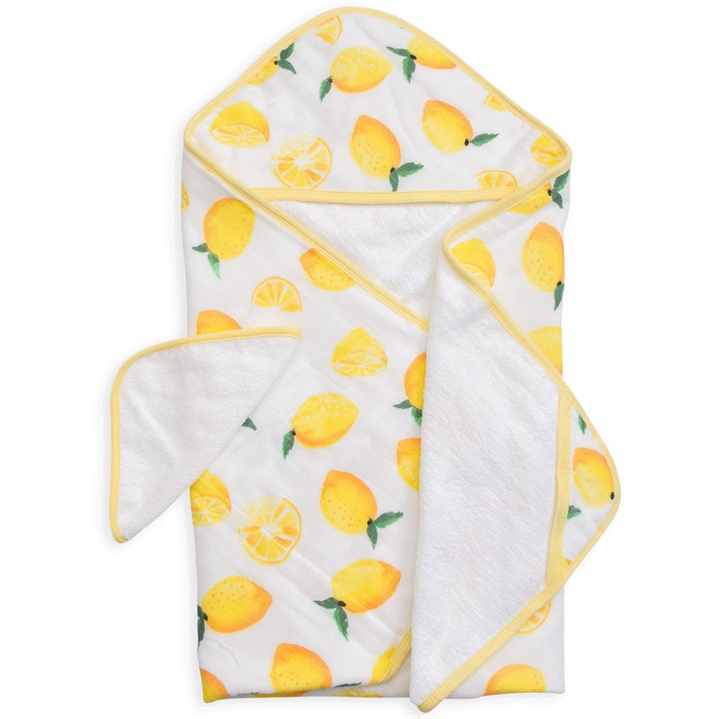 Little Unicorn Cotton Hooded Towel & Washcloth – Lemon