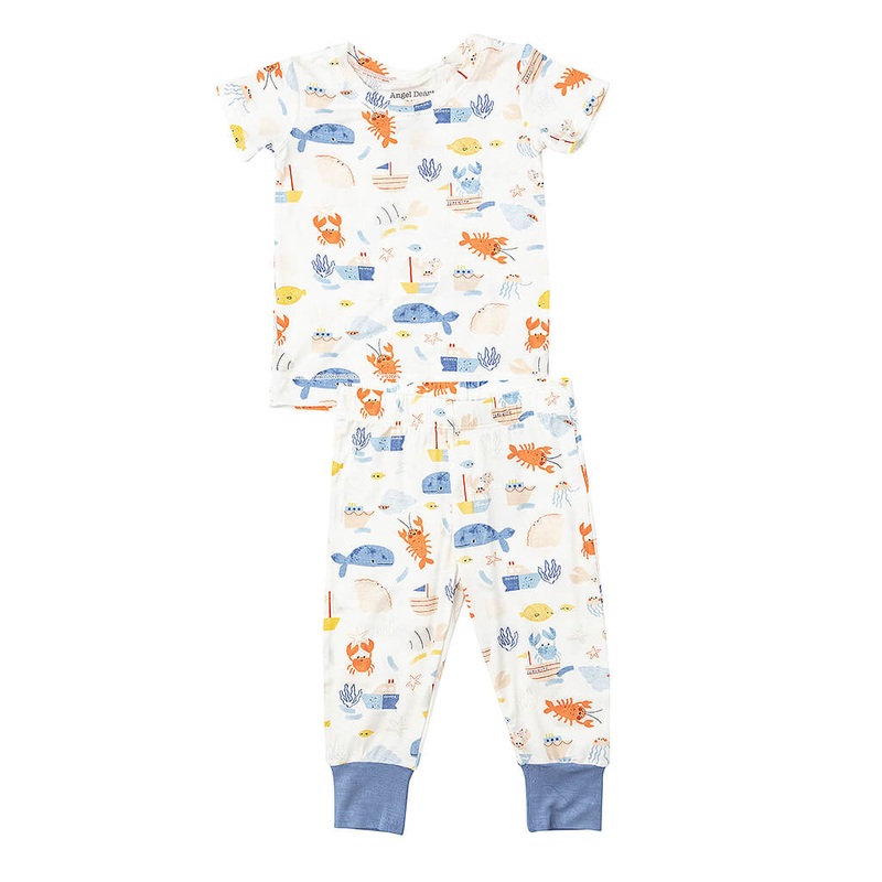 Short-Sleeve Pajama Set In The Ocean