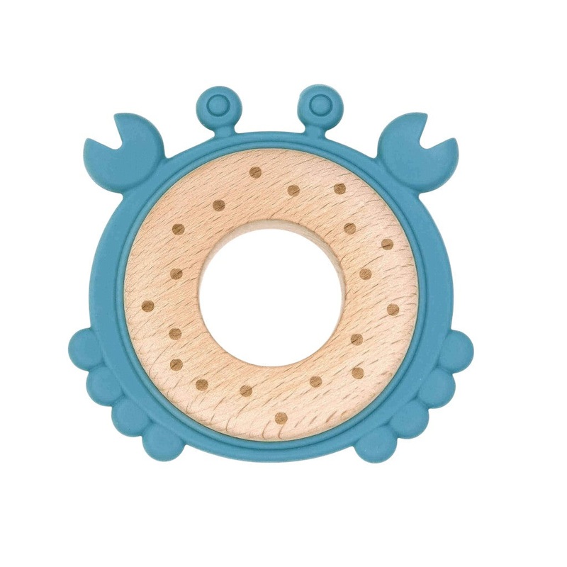 Silicone Ring Teether – Crab