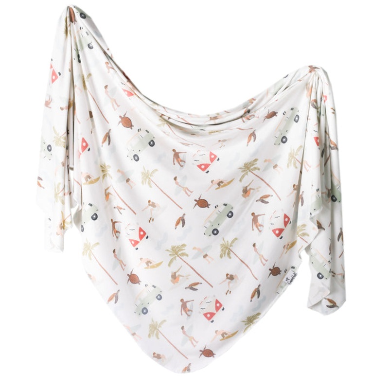 Copper Pearl Knit Swaddle Blanket- Maui