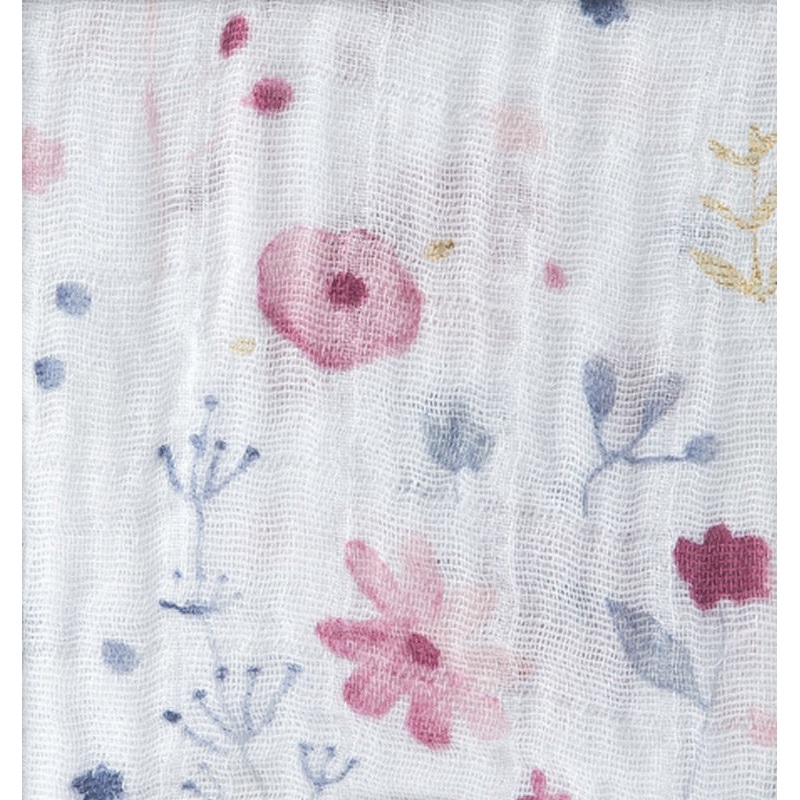 Little Unicorn Cotton Muslin Fitted Crib Sheet – Fairy Garden