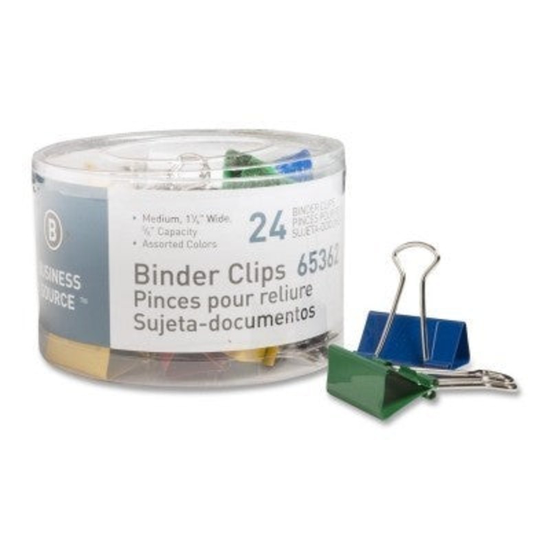 Medium Assorted Color Binder Clips