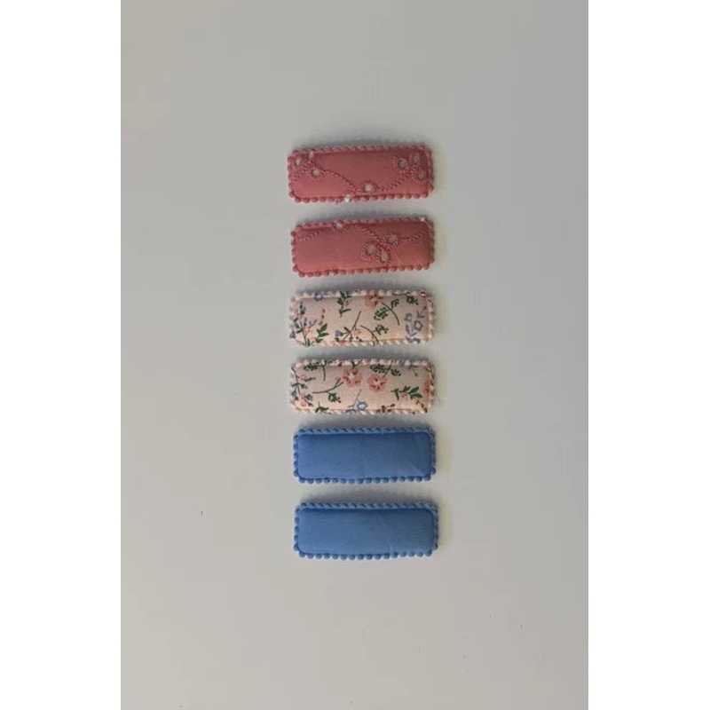 Sugar + Maple- Barrette Clips 6ct