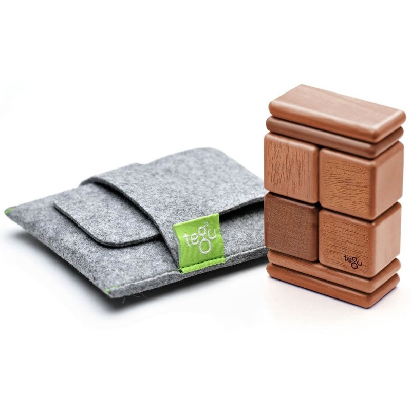 Tegu Mahogany Pocket Pouch, 8 Piece