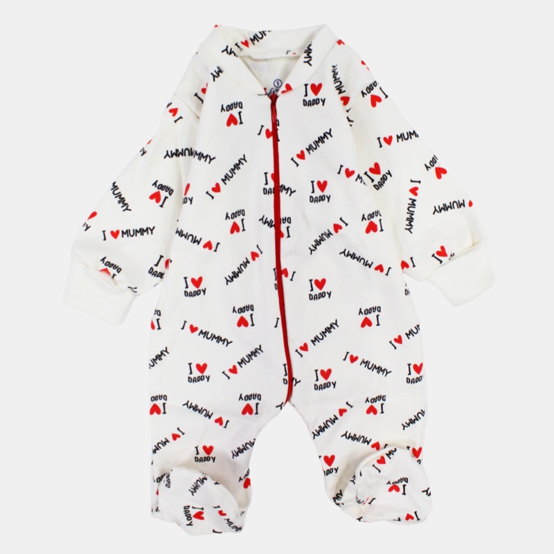 Unisex Baby Lovely Cotton Long-Sleeved Baby Footie