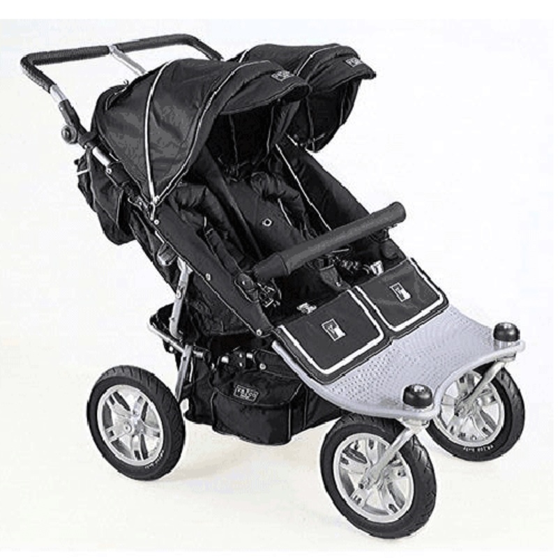 Valco Runabout Tri Mode Twin Stoller in Brilliant Black