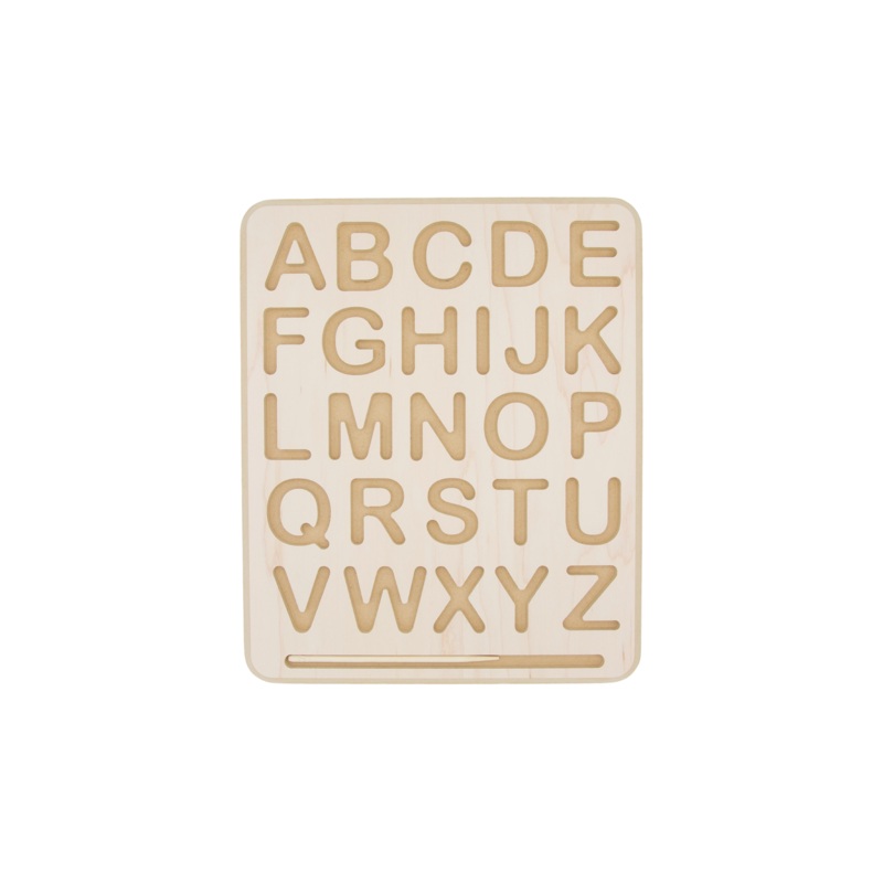 Wooden Alphabet & Numbers Tracing Boards w/ Stylus