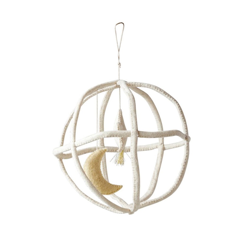 Wool Mobile Moon & Star