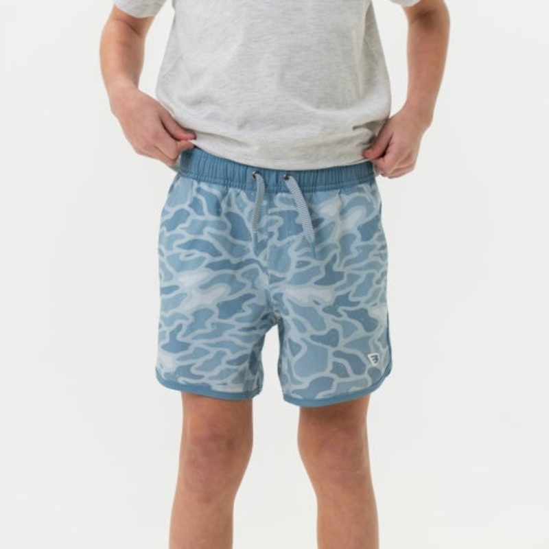 Burlebo Youth Swim Trunk Seaside Camo