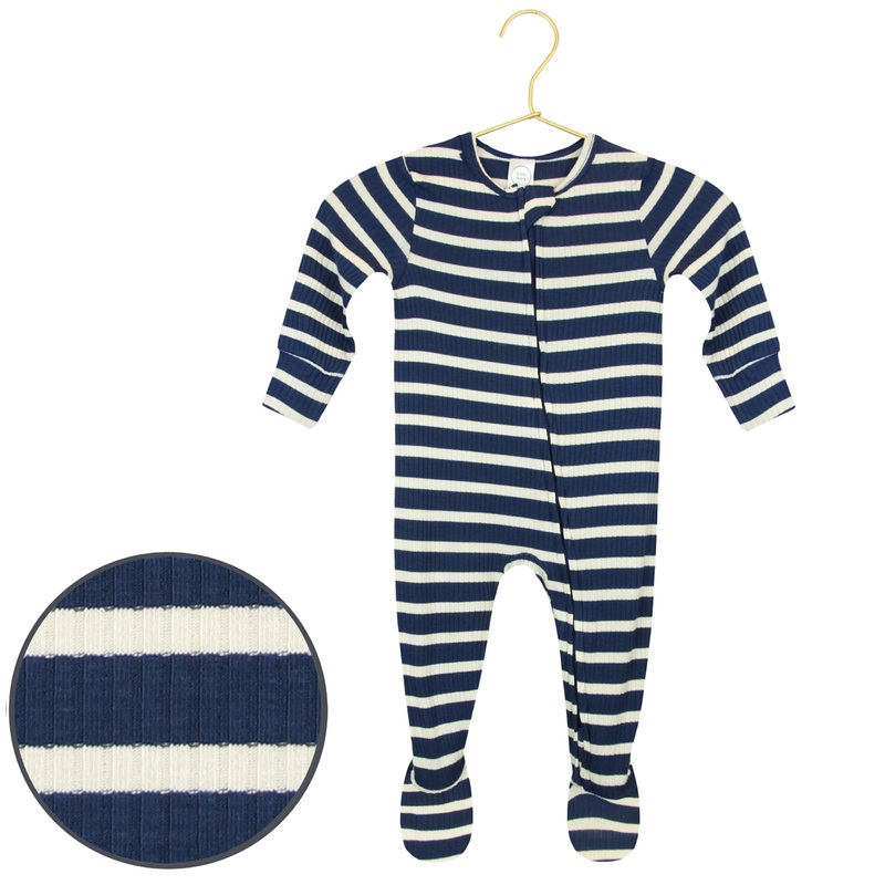 Jack Ribbed Zipper Footie