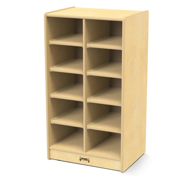 Jonti-Craft 10 Cubbie-Tray Mobile Unit – without Trays