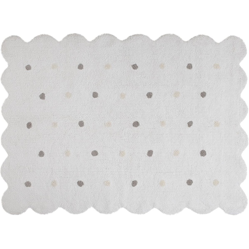 Lorena Canals Biscuit Rug – White (4′ x 5′ 3″)