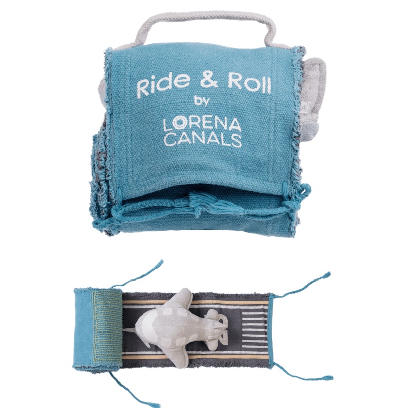 Lorena Canals Soft Toys – Ride & Roll Airplane