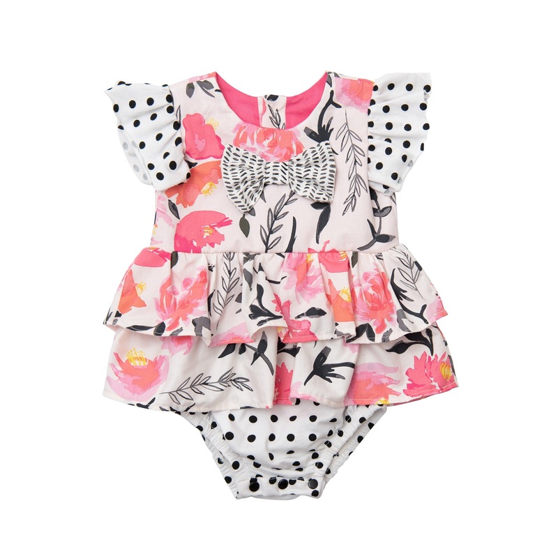 Pretty In Pink Diaper Dress