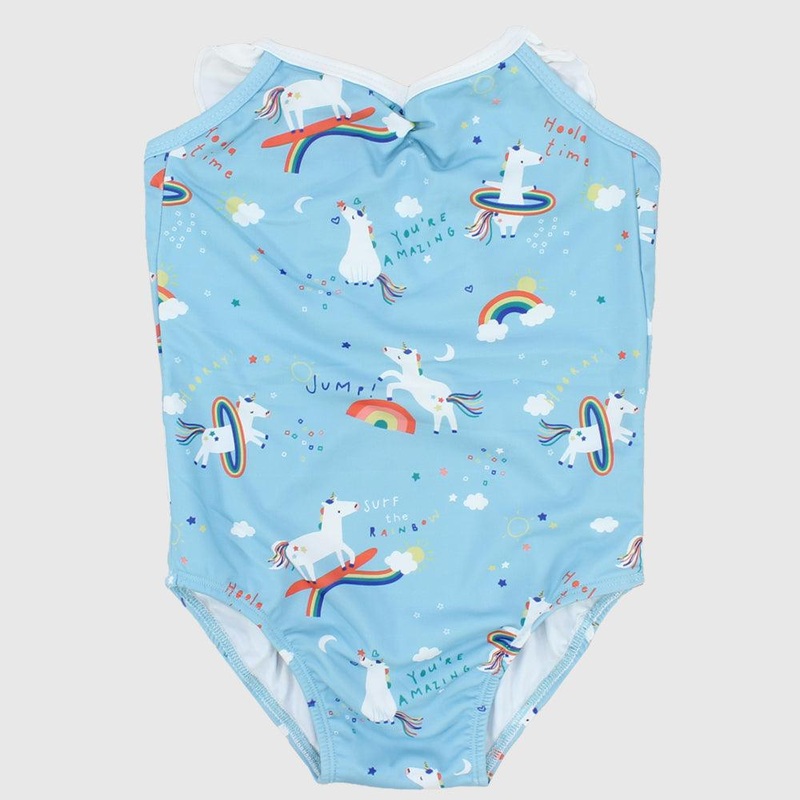 Rainbow Unicorns One-Piece swim Suit