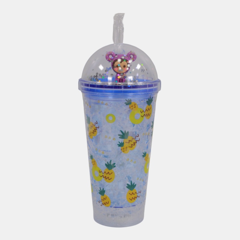 Shake Mug – Purple, Cheerful Monkey (Pineapples)