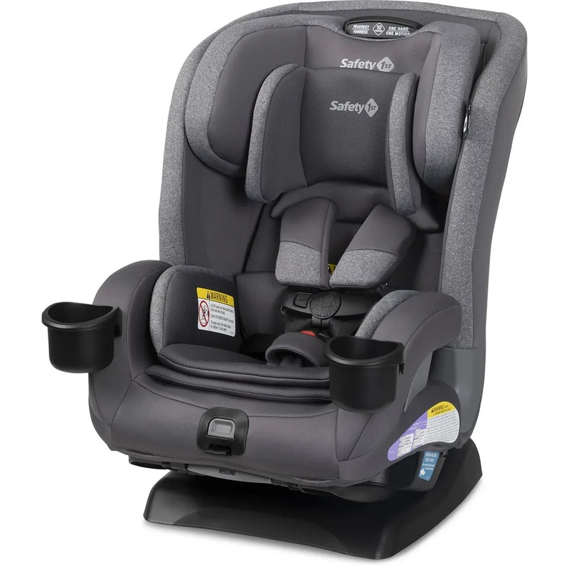 SlimRide All-in-One Convertible Car Seat – Grey All Day