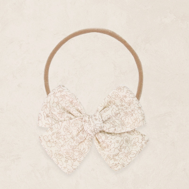 Adventure Bow – Tan Bloom Headband