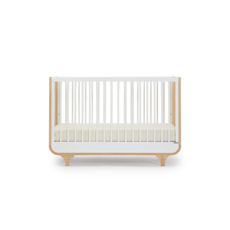 Dadada Jolly 3-in-1 Convertible Crib White/Natrual
