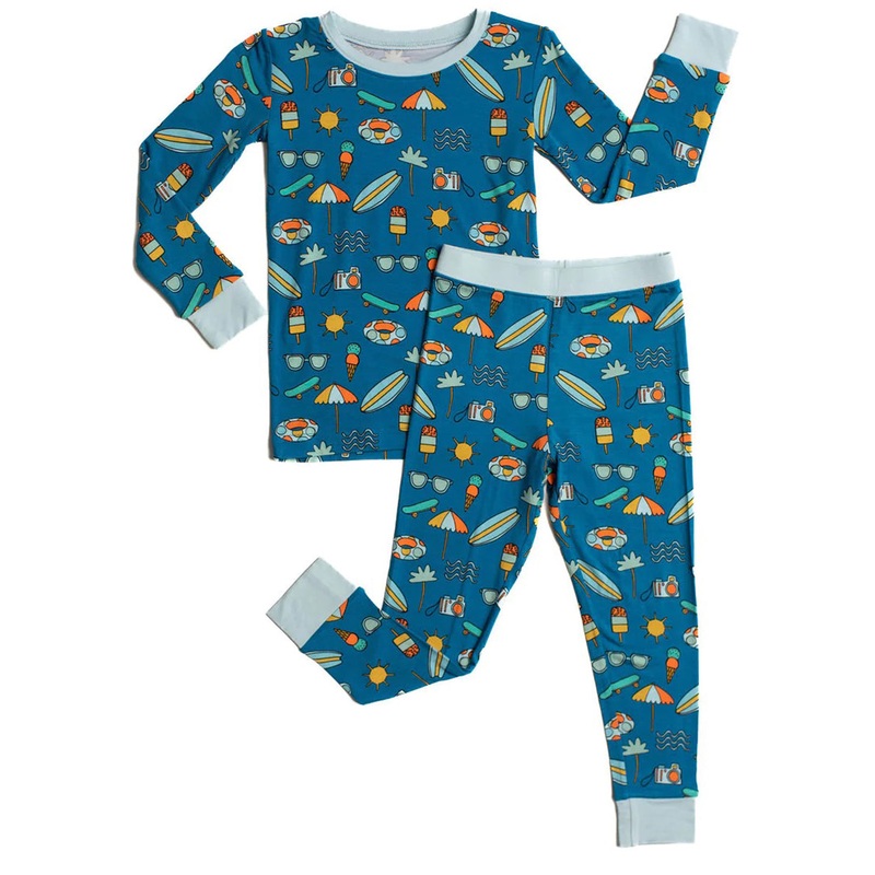 Little Sleepies Two-Piece Bamboo Viscose Pajama Set – Surf’s Up, 18 – 24 months