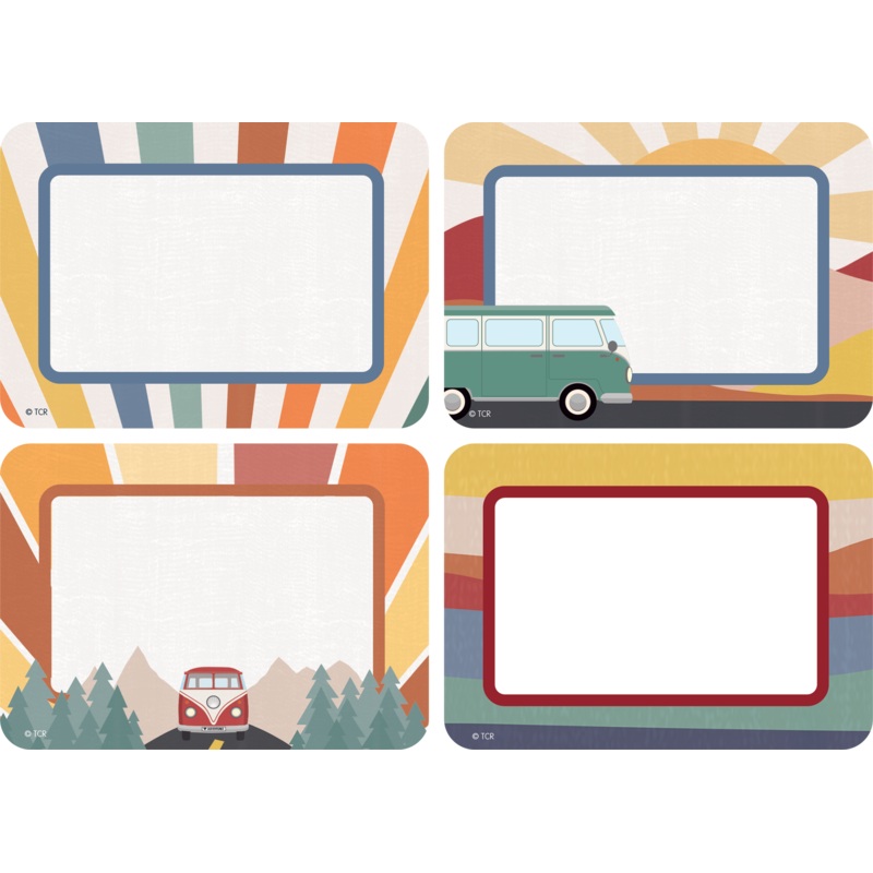 Moving Mountains Road Trip Name Tags/Labels – Multi-Pack