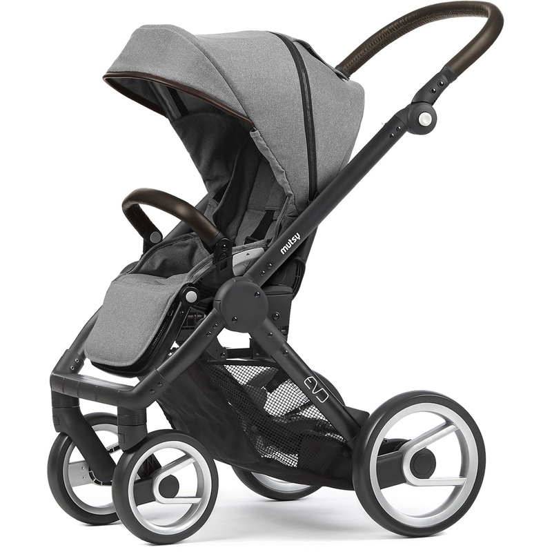 Mutsy Evo Stroller, Farmer Collection – Black/Mist