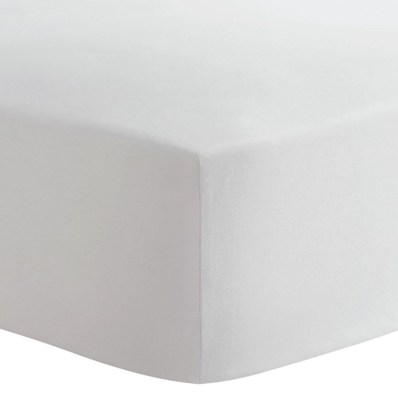 Organic Jersey Playpen Fitted Sheet White