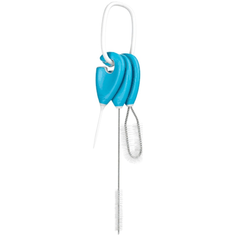 OXO Tot Straw & Sippy Cup Top Cleaning Set in Aqua