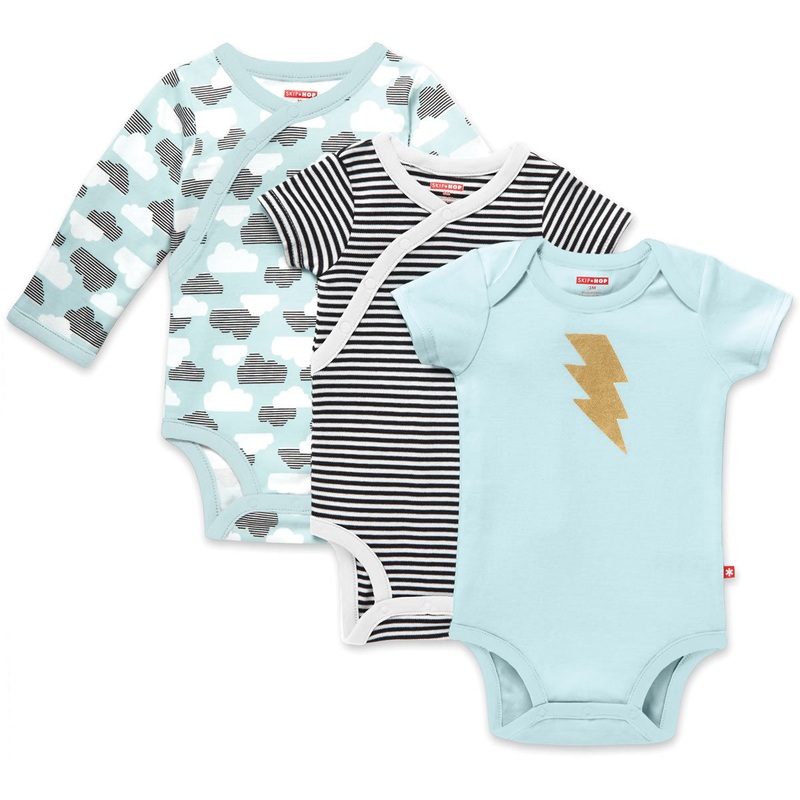 Skip Hop Star-Struck Bodysuit, 3-Pack – Blue (3 Months)