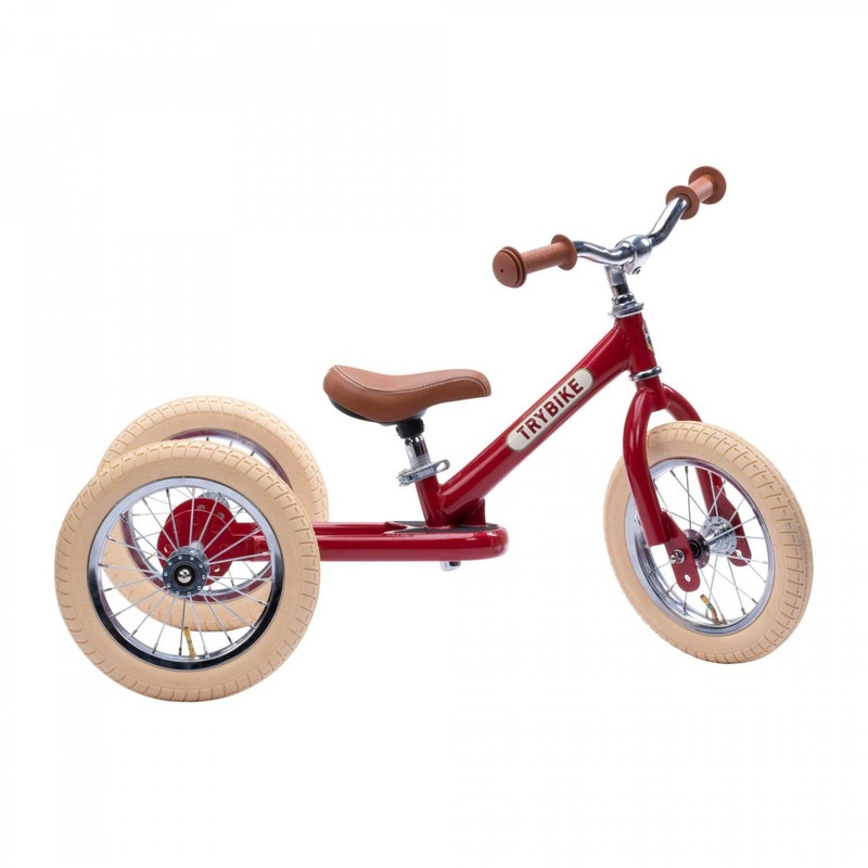 Trybike – Steel 2 In 1 Balance Trike / Bike Vintage Red
