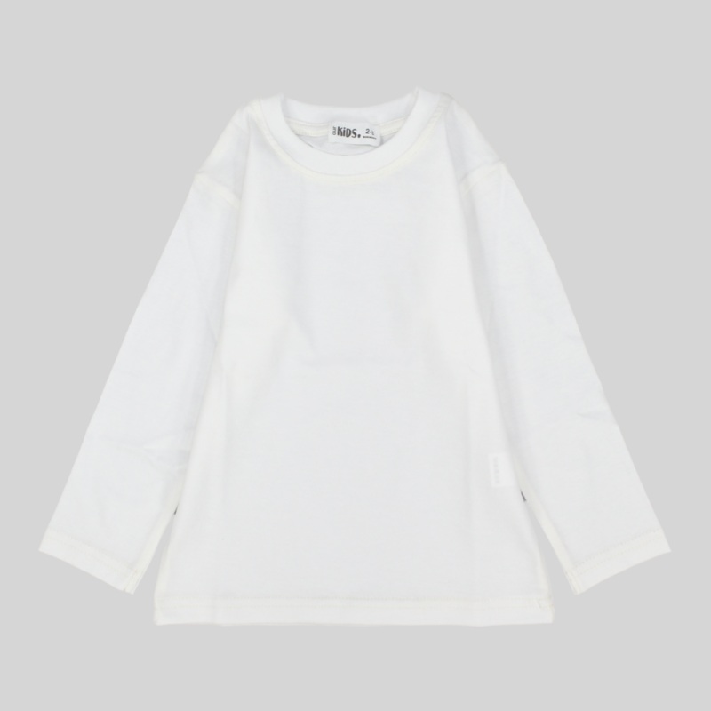 Unisex Offwhite Long-Sleeved T-Shirt