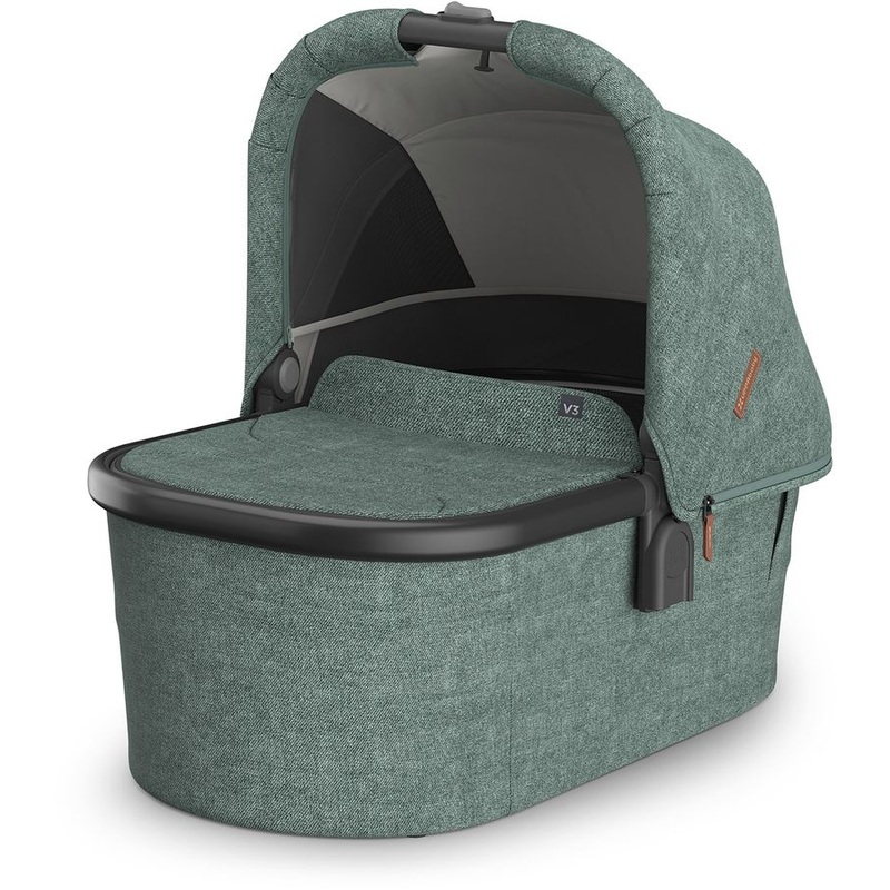 UPPAbaby Bassinet V3 – Gwen (Green Melange / Carbon Frame)