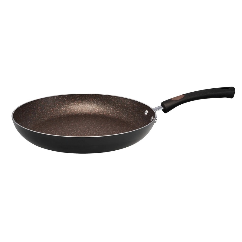 12″ Aluminum Nonstick Fry Pan – Black