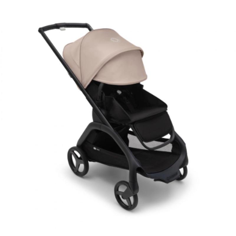Bugaboo Dragonfly Stroller, Black, 2023, Midnight Black, Desert Taupe