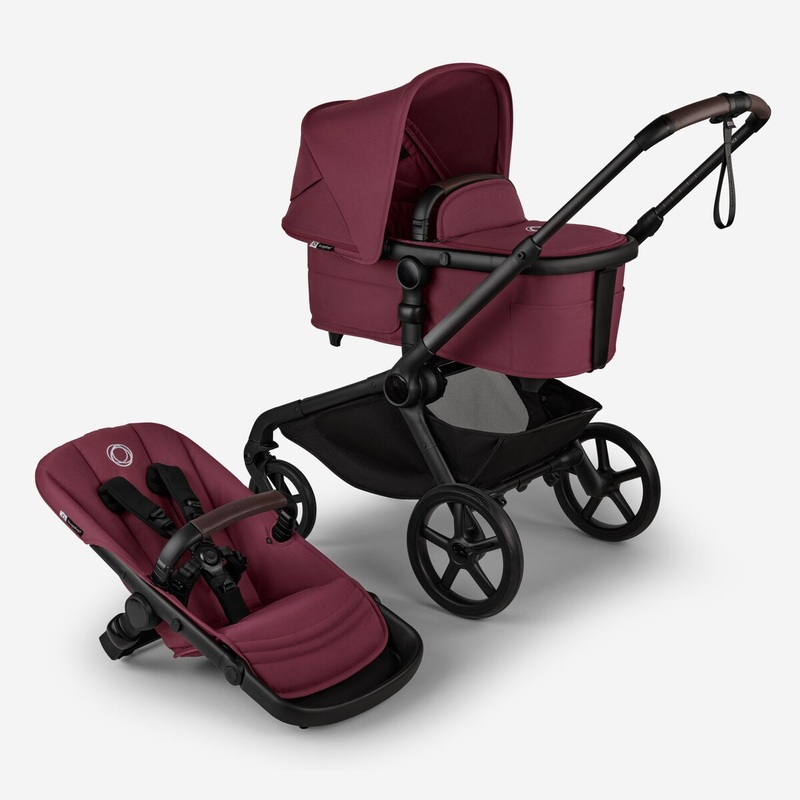 Bugaboo Kangaroo Stroller – Black/Dark Cherry