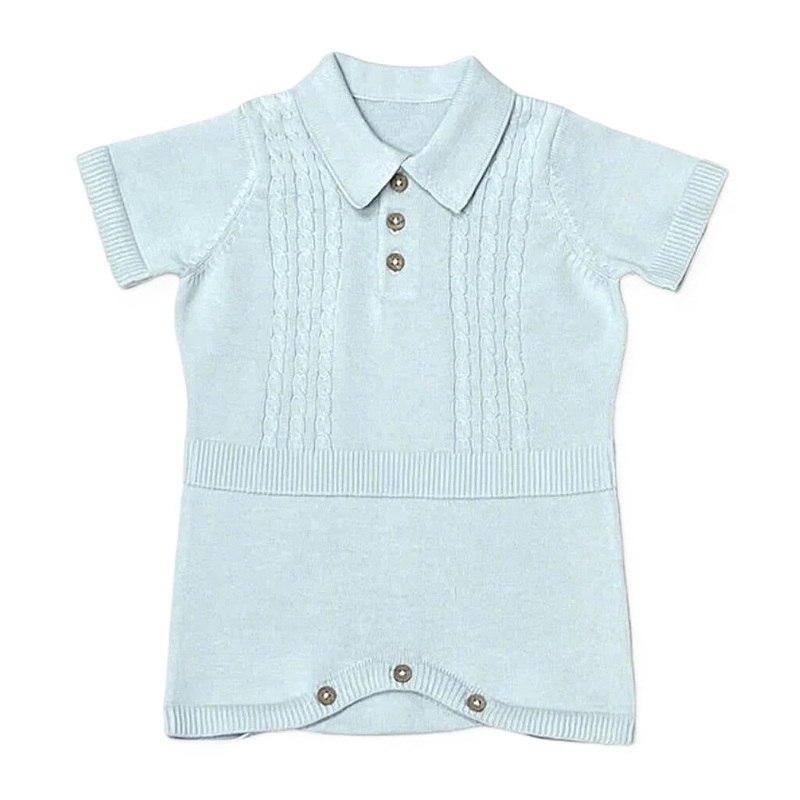 Collar and Cable Knit Bodysuit