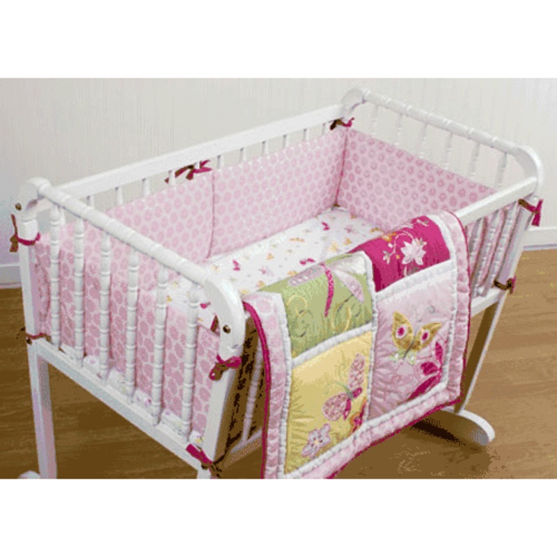 KidsLine Tiger Lily 3 Piece Cradle Bedding Set