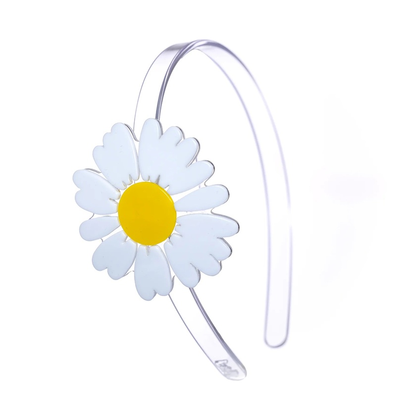 Lilies & Roses Big White Daisy Headband