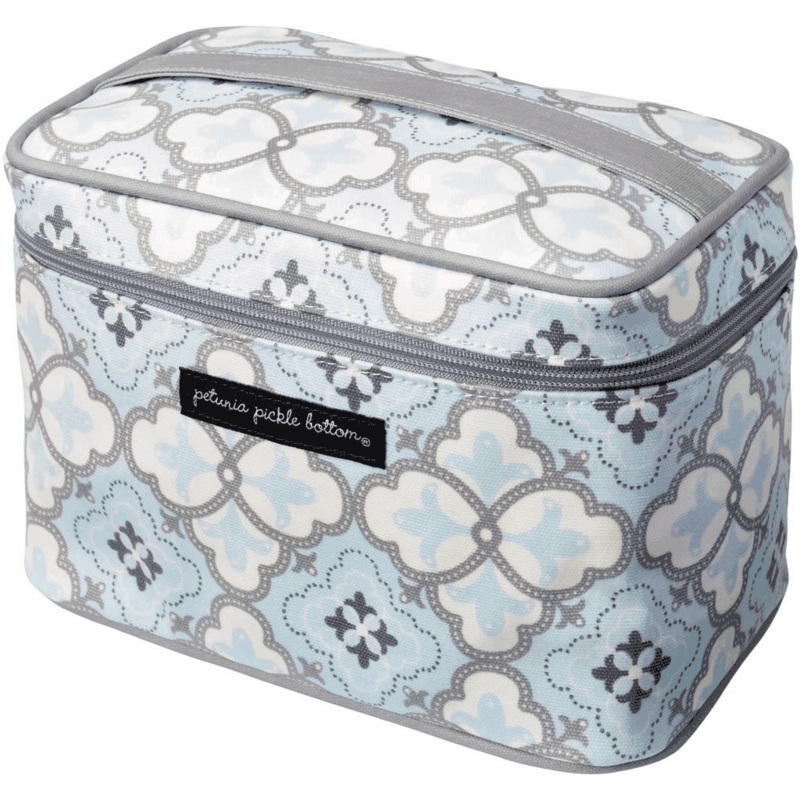 Petunia Pickle Bottom Travel Train Case in Classically Crete