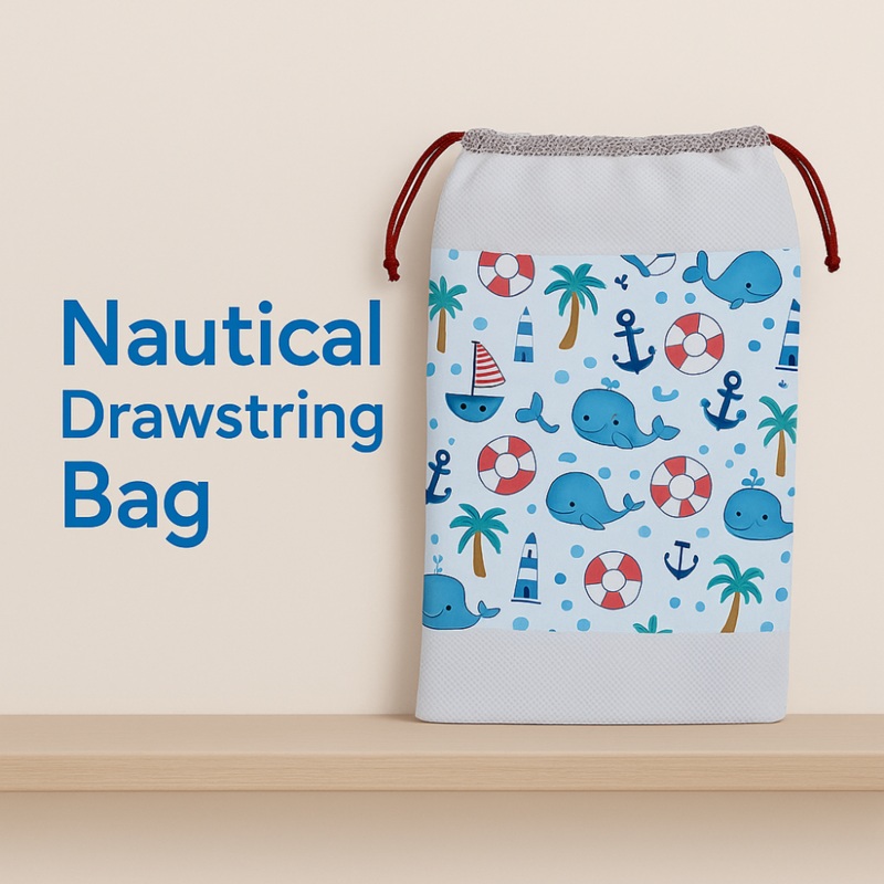 Sea Life Net Bag – Whales Theme