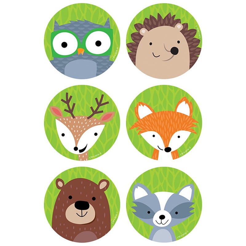 Woodland Friends 3″ Designer Cut-Outs, 36/Pack