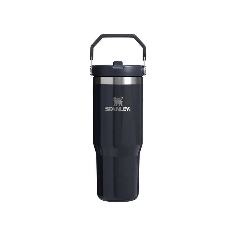 30 oz Stainless Steel IceFlow Flip Straw Tumbler Crystal Clear Night