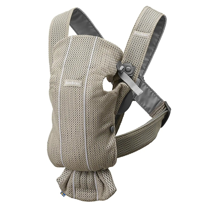 Baby Carrier Mini Gray Beige 3D Mesh