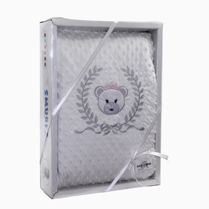 Baby Fur Blanket  Cute Bear Design
