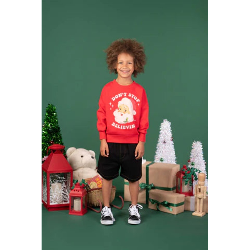 Don’t Stop Believing Sweatshirt – Red