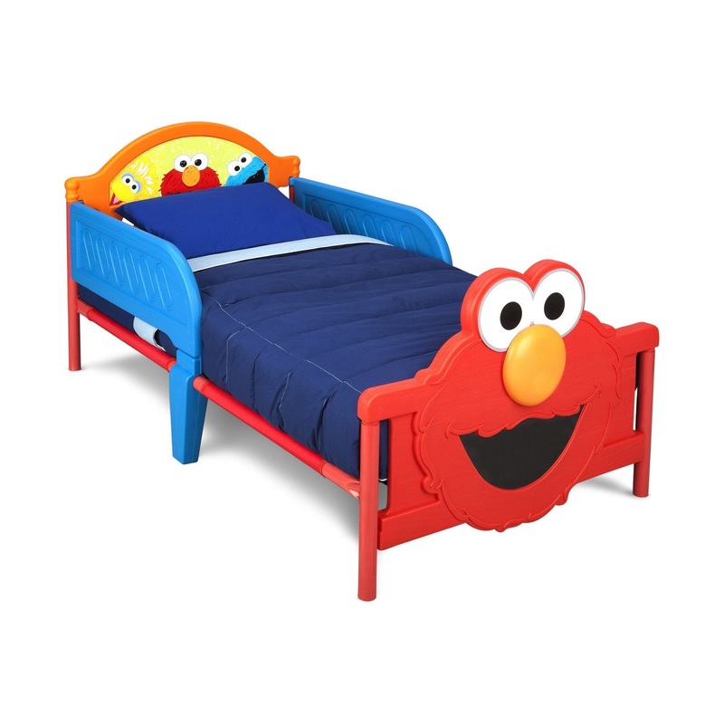 Elmo Plastic 3D Toddler Bed – bundle