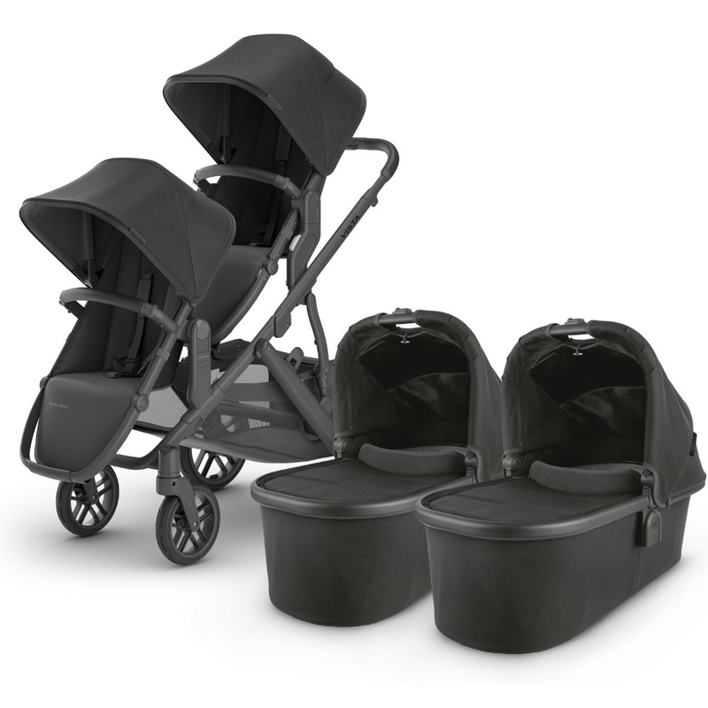 UPPAbaby VISTA V2 Twin Double Stroller Bundle with Rumble Seat V2+ – Jake