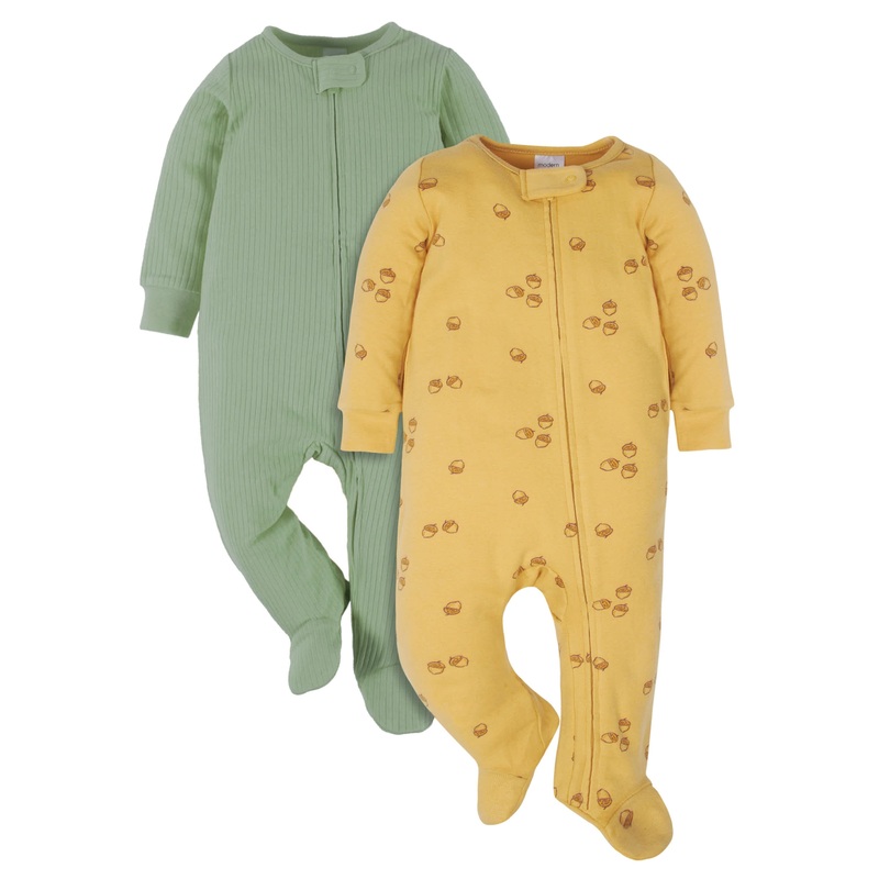2-Pack Baby Neutral Falling Acorns Sleep ‘N Plays